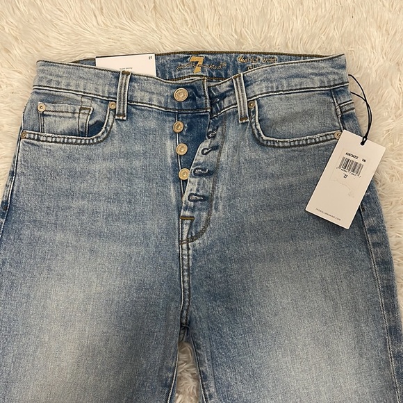 7 For All Mankind high waist skinny jeans NWT - Picture 4 of 8